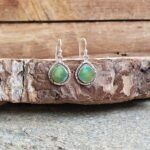 Boucles d&#039;oreilles turquoise argent LHĖ