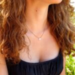 Collier pierre de lune goutte AMRITSAR