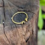 Bague ajustable onyx DUO