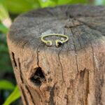 Bague ajustable onyx DUO