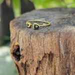 Bague ajustable onyx DUO