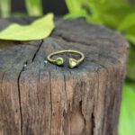 Bague ajustable péridot DUO