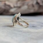 Bague larimar argent ajustable AQUA