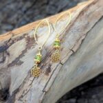 Boucles d'oreilles péridot GRAINE DE VIE