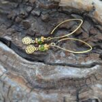 Boucles d'oreilles péridot GRAINE DE VIE