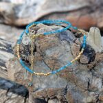 Collier fin en pierres naturelles d'apatite