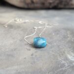 Collier turquoise argent DZI