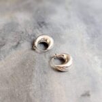 Mini créoles argent SURYA 8mm