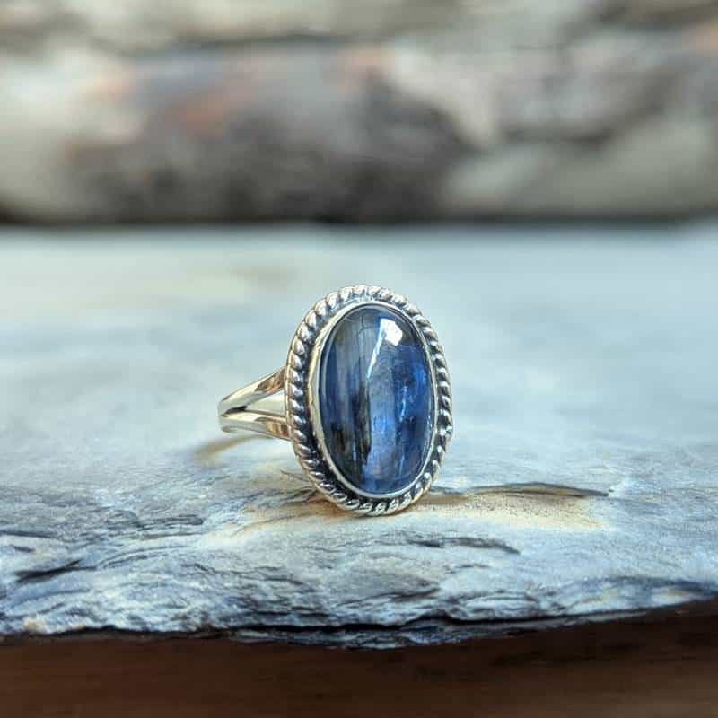 Bague kyanite argent Bague kyanite argent