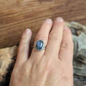 Bague kyanite argent