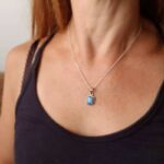 Petit pendentif labradorite carré