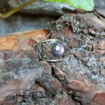 Bague argent et rubis indien