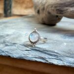 Bague pierre de lune argent