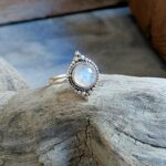 Bague pierre de lune argent