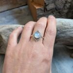 Bague pierre de lune argent