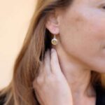 Boucles d'oreilles ethniques argent œil de tigre