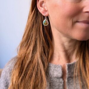 Boucles d'oreilles turquoise KHAMPA