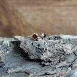 Bague ajustable grenat DUO