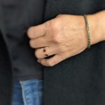 Bague ajustable grenat DUO