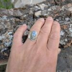 Bague ethnique argent et pierre