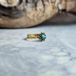 Stillanlegur tyrkisblár sólhringur