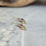 Bohemian granat eyrnalokkar