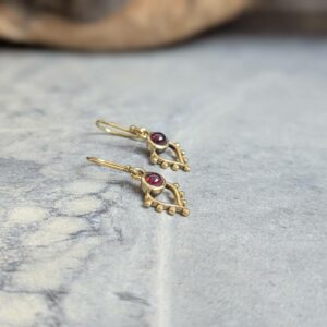 Boucles d'oreilles grenat BOHÈME