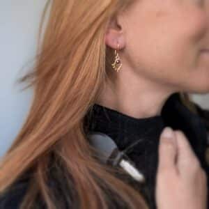 Boucles d'oreilles grenat BOHÈME