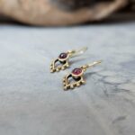 Boucles d'oreilles grenat BOHÈME