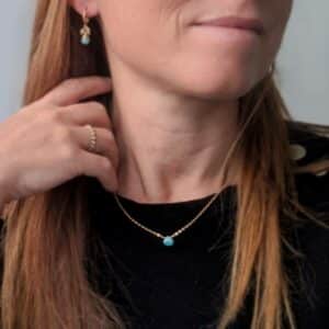 Collier amazonite goutte AMRITSAR