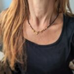 Collier en onyx noir facetté PRINCESS