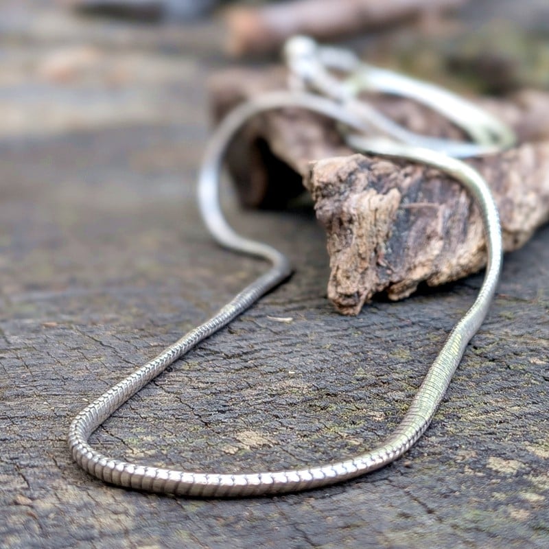 Collier argent maille serpent NAKSA Collier argent maille serpent NAKSA