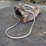 Collier argent maille serpent NAKSA