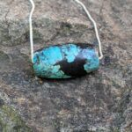 Collier turquoise argent DZI