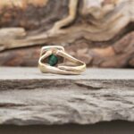 Bague ajustable turquoise argent PUSHKAR