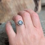 Bague artisanale pierre de lune argent ARYA