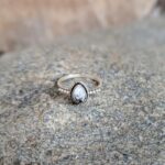 Bague fine opale dendritique argent TIKA