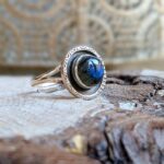 Bague ethnique labradorite argent BOMBAY
