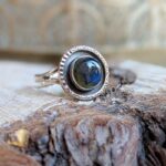 Bague ethnique labradorite argent BOMBAY