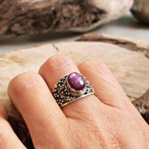 Bague rubis ethnique