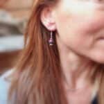 Boucles d'oreilles rubis zoïsite PETIT TEMPLE