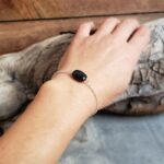 Bracelet chaîne onyx noir YIN YANG