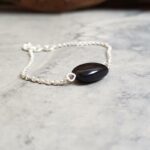 Bracelet chaîne onyx noir YIN YANG