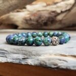 Bracelet en azurite malachite