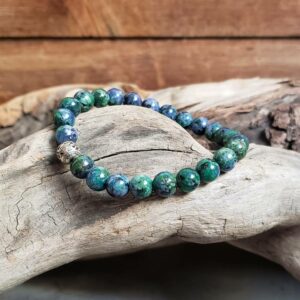 Bracelet en azurite malachite