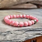 Bracelet mala en rhodochrosite