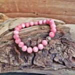 Bracelet mala en rhodochrosite