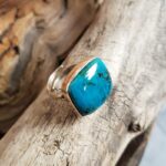 Grosse bague argent chrysocolle CLEOPATRE