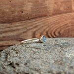 Bague fine labradorite argent 925