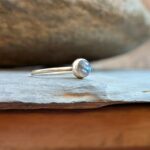 Bague fine labradorite argent 925